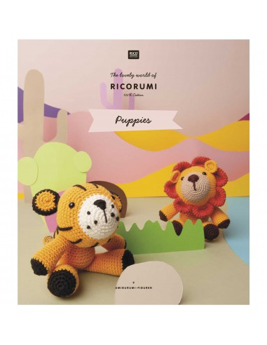 ~ RICORUMI - PUPPIES : 8 doudous animaux - Rico Design