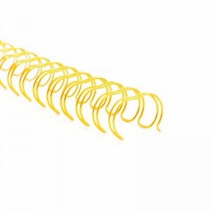 4 reliures spirale pour Cinch 1,59 x30cm - gold