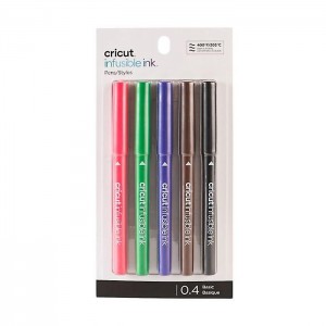 CRICUT EXPLORE/MAKER - 5 STYLOS POINTE fine 0.4 MM INFUSIBLE INK - sublimation