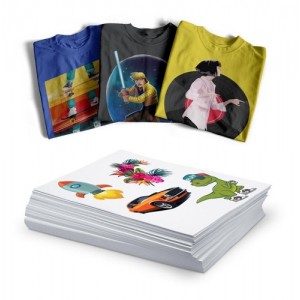 5 feuilles FLEX Thermocollant imprimable A4 - Compatible encre easy subli pour sawgrass