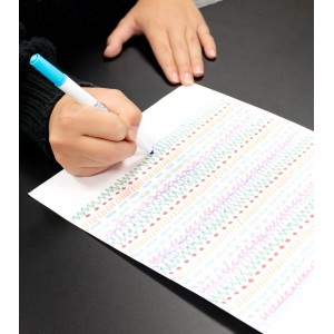 6 Feutres de Sublimation SISER - pointe biseautée - Couleurs Pastel