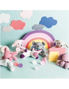 Yeux pour amigurumi et création de jouets - 4 Bouton RICORUMI,  BRUN-NOIR, 5mm 2