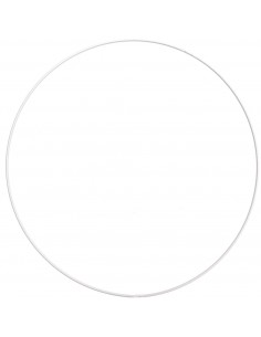 Anneau de métal blanc 30cm