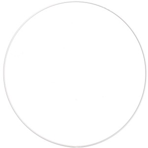 Anneau de métal blanc 30cm