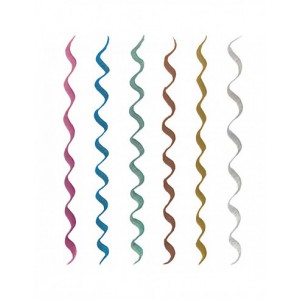 Stylo feutre brush pen metallique - 6 couleurs