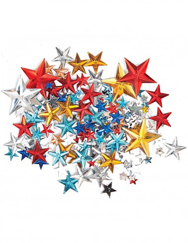Strass - 300 pièces - étoiles multicolores