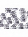 Strass - 30 pièces -  cercle transparent 20mm -  grand