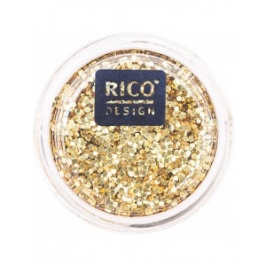 Grosses paillettes rondes dorées - 6g
