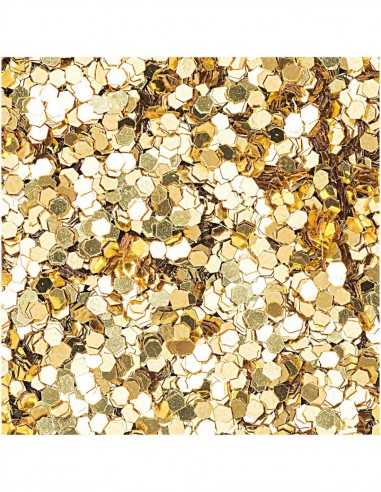 Grosses paillettes rondes dorées - 6g