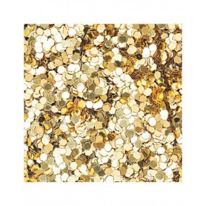 Grosses paillettes rondes dorées - 6g