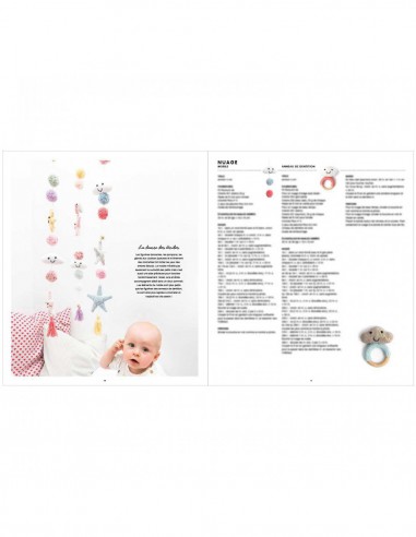 ~ RICORUMI - BABY IN THE SKY  - Classique : mobiles et anneaux de dentition à crocheter - Rico Design