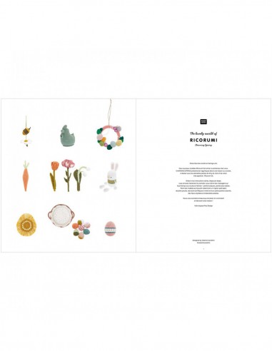 ~ RICORUMI - "Charming spring"- 12 modèles à crocheter - Rico Design