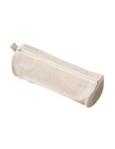 trousse tube vierge à décorer 100% coton - 22 x 6cm