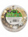 Boite de sequins plats - 55g - doré et argenté