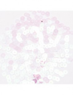 sequins rond 7mm, 6g -  irisé transparent