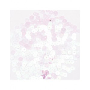 sequins rond 7mm, 6g -  irisé transparent