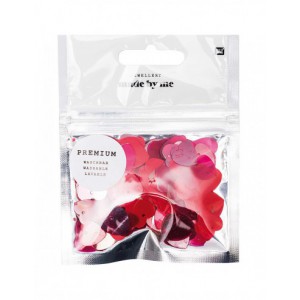 sequins cœur rouge et rose lavable