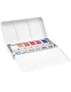 Master Aquarelle 12 godets - couleurs métalliques de haute qualité - boite en métal 2