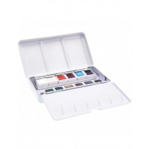 Master Aquarelle 12 godets de haute qualité - boite en métal - couleurs glacées