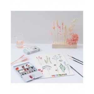 Master Aquarelle 12 godets de haute qualité - boite en métal - couleurs glacées