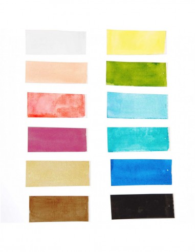 Master Aquarelle 12 godets de haute qualité - boite en métal - couleurs pastel