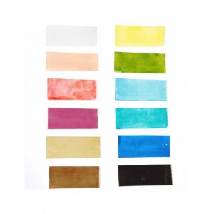 Master Aquarelle 12 godets de haute qualité - boite en métal - couleurs pastel