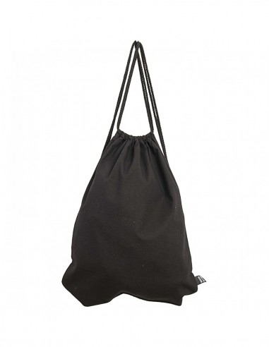 Sac à dos tissus vierge à décorer 100% coton 35 x 42cm - NOIR