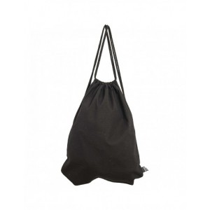 Sac à dos tissus vierge à décorer 100% coton 35 x 42cm - NOIR