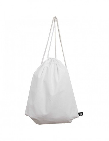 Sac à dos tissus vierge à décorer 100% coton 35 x 42cm - BLANC