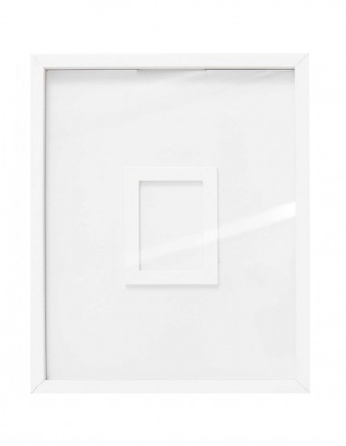 Cadre livre d'or blanc 24 x 30cm en bois