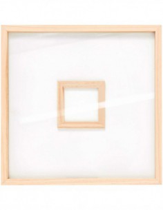 Cadre livre d'or bois naturel 30 x 30cm