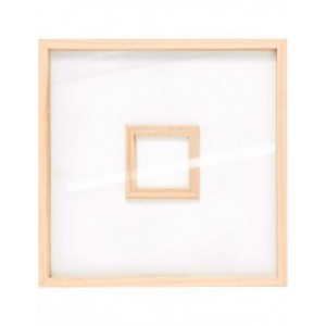 Cadre livre d'or bois naturel 30 x 30cm
