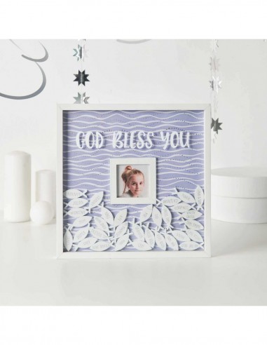 Cadre livre d'or bois blanc  30 x 30cm