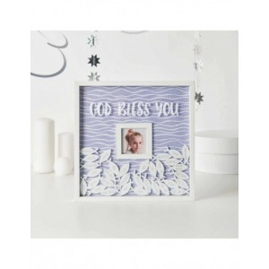 Cadre livre d'or bois blanc  30 x 30cm
