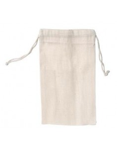 Sac cordelette vierge à décorer 100% coton - nature  - 27 X 45cm