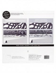 Bloc de 60 feuilles 30,5X 30,5 - 216g/m2- Precision cardstock legèrement texturé - blanc 2
