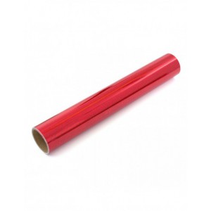 Vinyle autocollant holographique 30,4 x 120 cm - glitter rouge