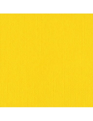Papier cardstock légèrement texturé, 216g/m2, 30,5x30,5cm  - Yellow