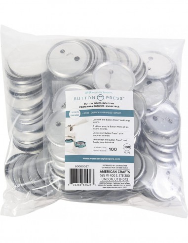 set pour créer 100 Badges de 58mm - compatible BUTTON PRESS