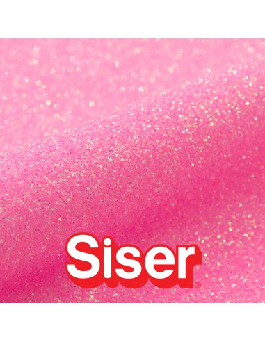 Glitter SISER - Flex Thermocollant - NEON PINK