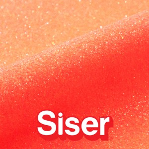 Glitter SISER - Flex Thermocollant - NEON GRAPEFRUIT