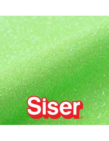Glitter SISER - Flex Thermocollant - NEON GREEN