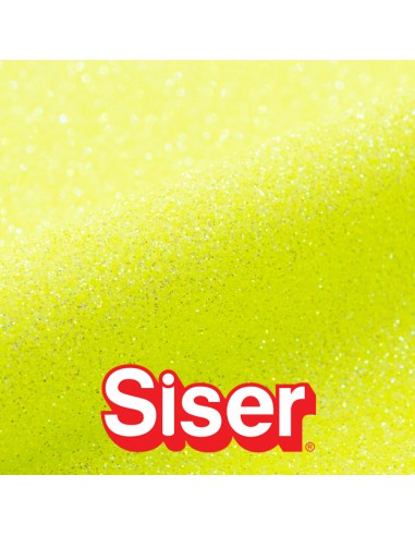 Glitter SISER - Flex Thermocollant - NEON YELLOW