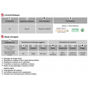 EasyWeed SISER - Stretch - EXTENSIBLE - White EasyWeed SISER - Stretch - EXTENSIBLE - White