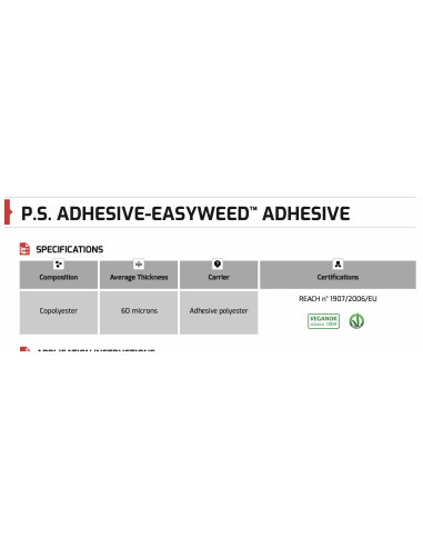 SISER - Easyweed Adhesive - la feuille 50cm x 30cm