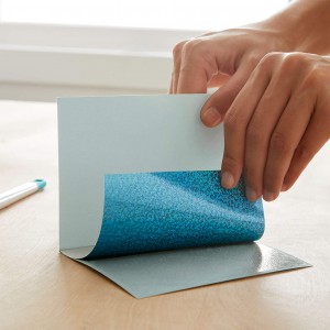 CRICUT - 8 cartes adhesives à personnaliser + enveloppes  10.8 x 14cm - pour tapis carte - BLEU / ROSE