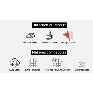 5 feuilles DTV EASY COLOR - SISER - Thermocollant pour IMPRIMANTE JET D'ENCRE - tarif dégressif en fonction de la quantité