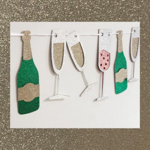 Bloc cardstock pailleté - 10 feuilles 170g - CHAMPAGNE