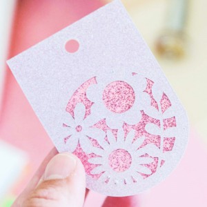 Bloc cardstock pailleté - 10 feuilles 170g - NEW WHITE