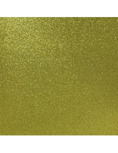 Bloc cardstock pailleté - 10 feuilles 170g - LEMON YELLOW